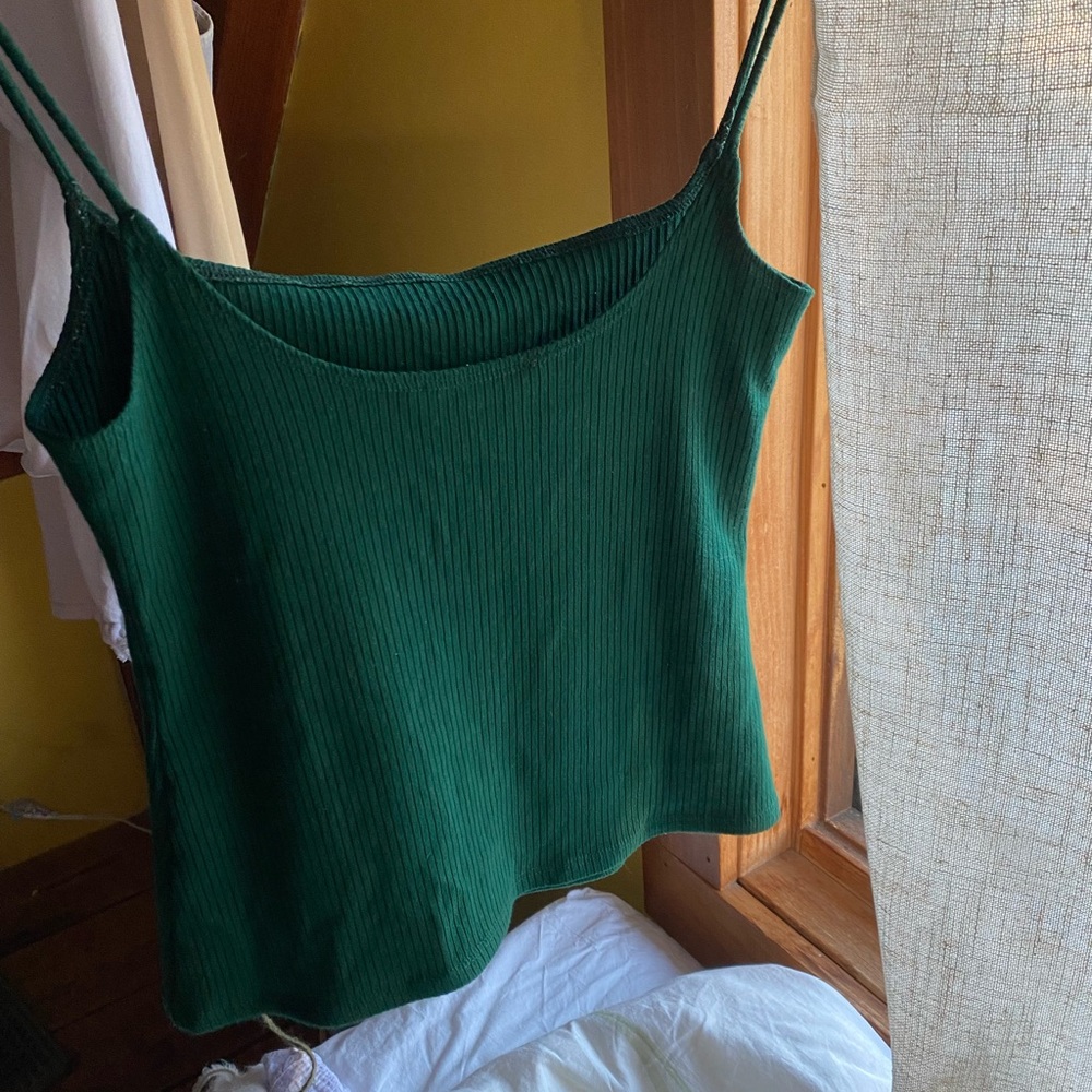 Reformation tank size small in dark green